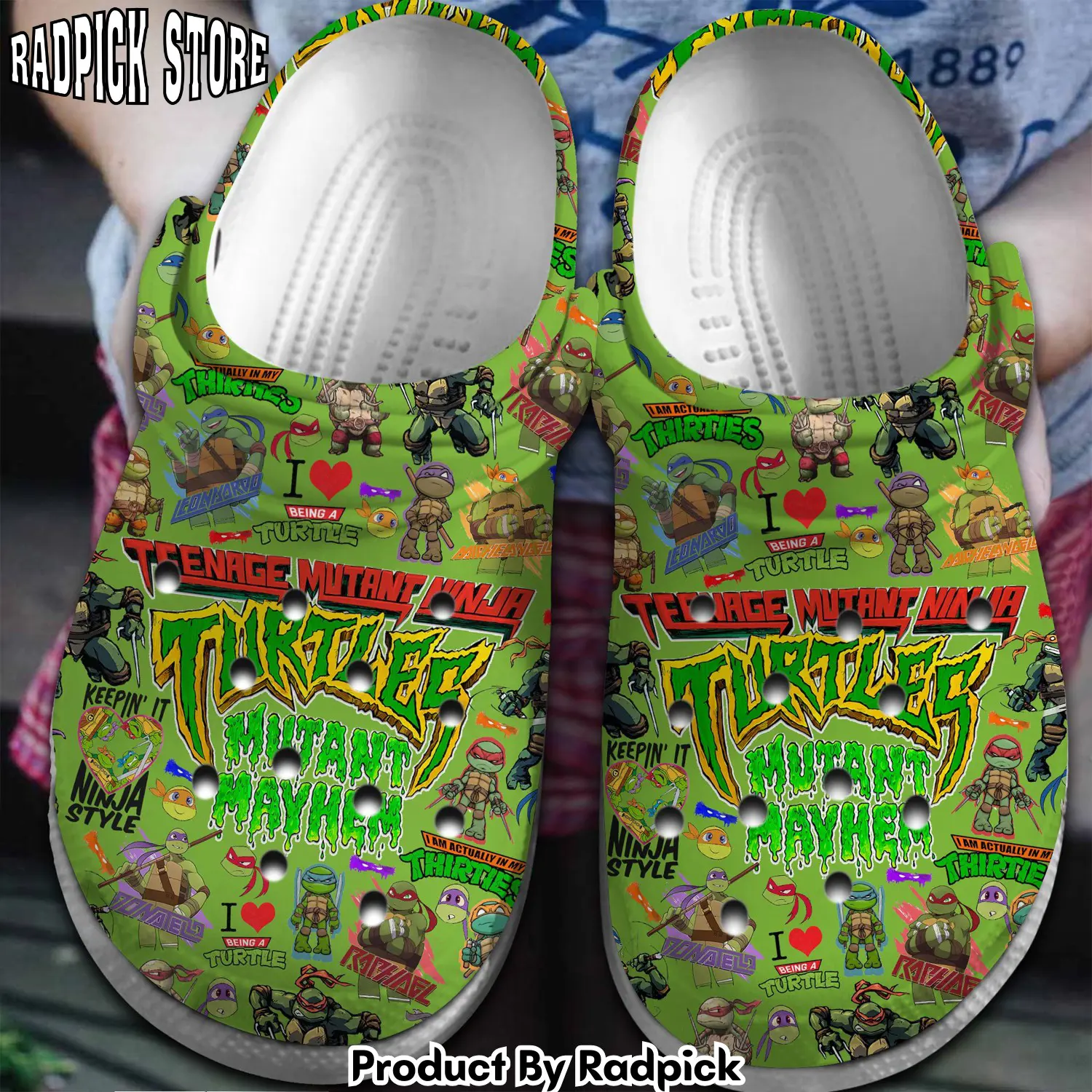 Radpick teenage mutant ninja turtles movie crocss crocband clogs shoes comfortable for men women and kids footwearelite exclusive 6zx rp652813